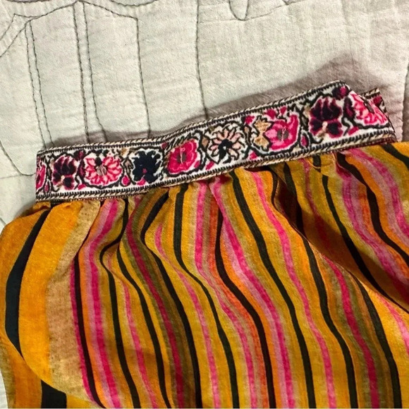 Anthropologie Tanvi Kedia Sunpass Beaded Dress Size M Rayon Pink Orange - Picture 6 of 13